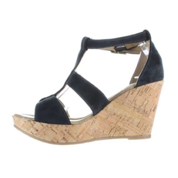 Cordani Raquel Navy Suede Cork Ankle Strap Sandals EUR 40/US 9.5 NIB - Picture 2 of 7